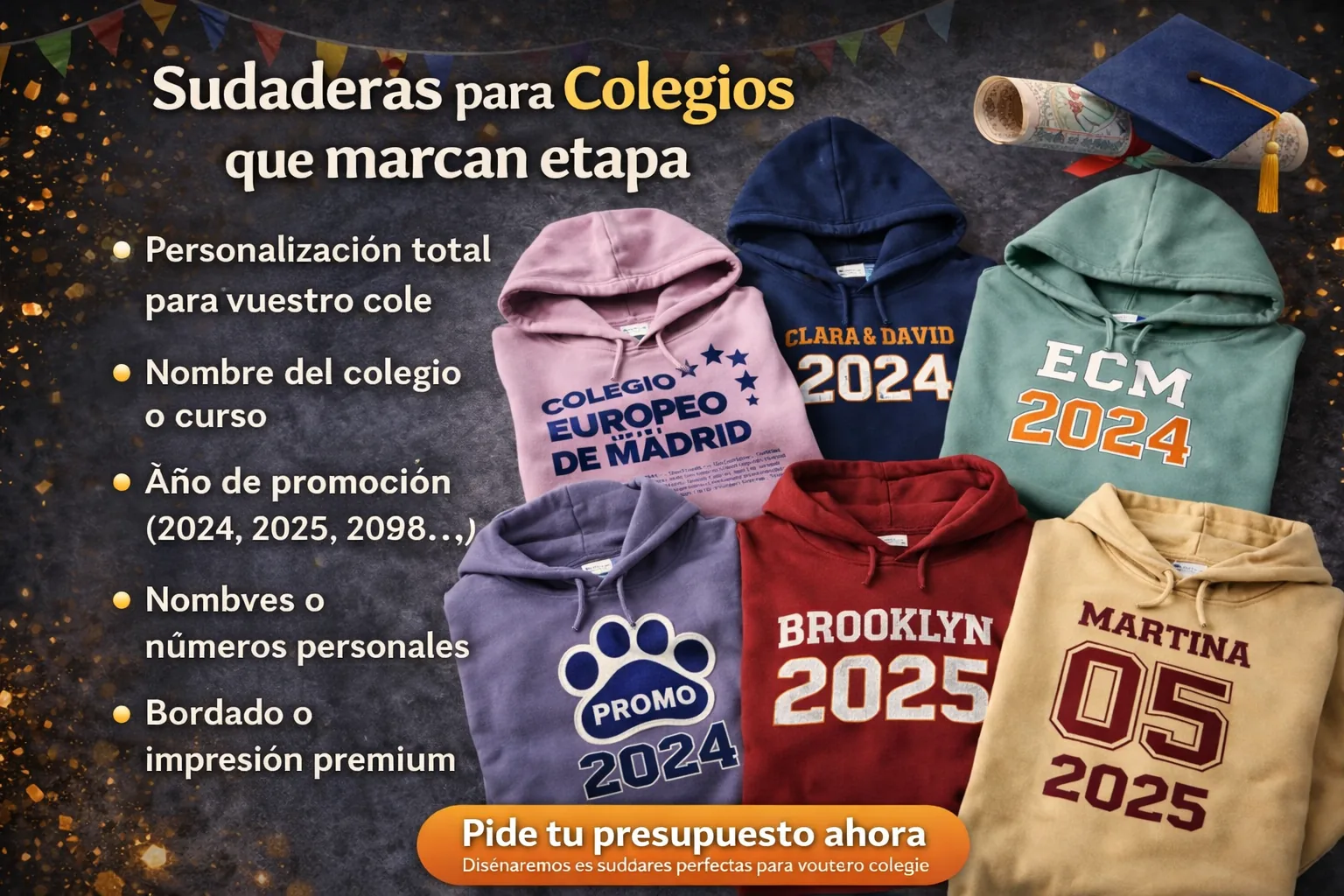 Sudaderas personalizadas para AMPAs